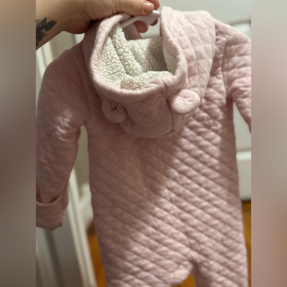 Carter's Pink Quilted Footie One Piece - Picture 9 of 11